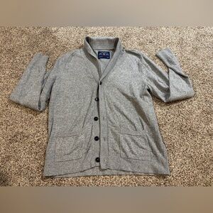 American Eagle light grey cardigan men’s medium grandpa-core athletic fit